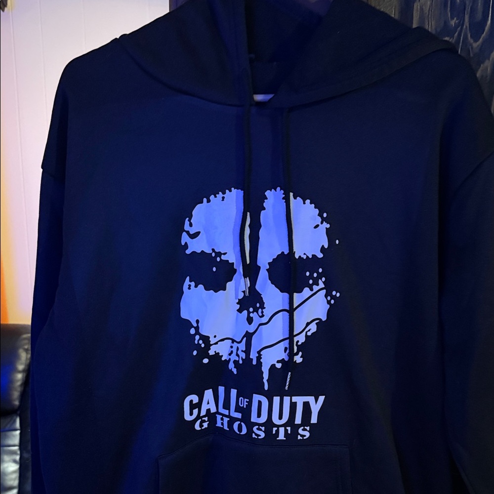 Call of Duty Ghosts Black Hoodie NWOT